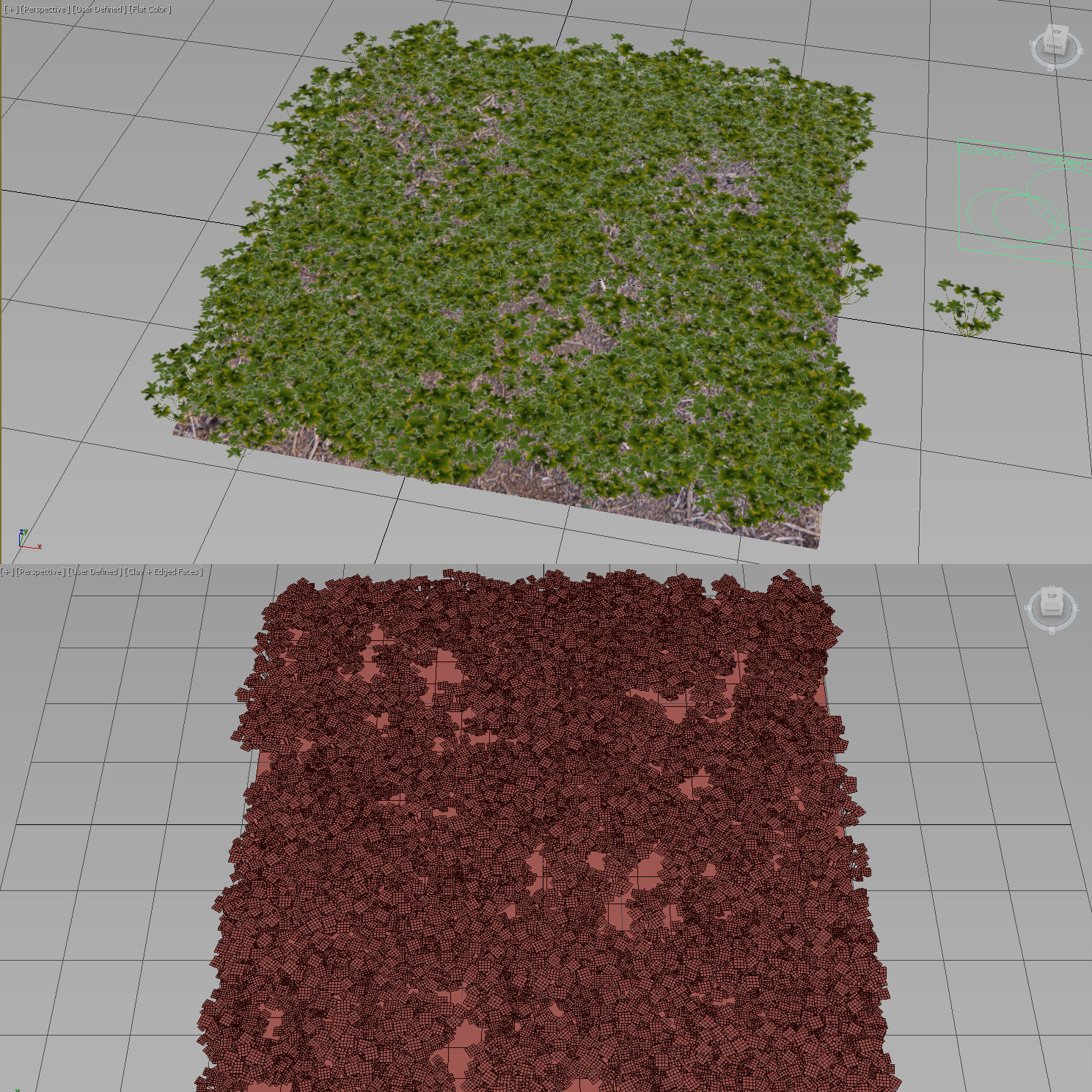 cloverfield grassy area Low-poly 3D model_3