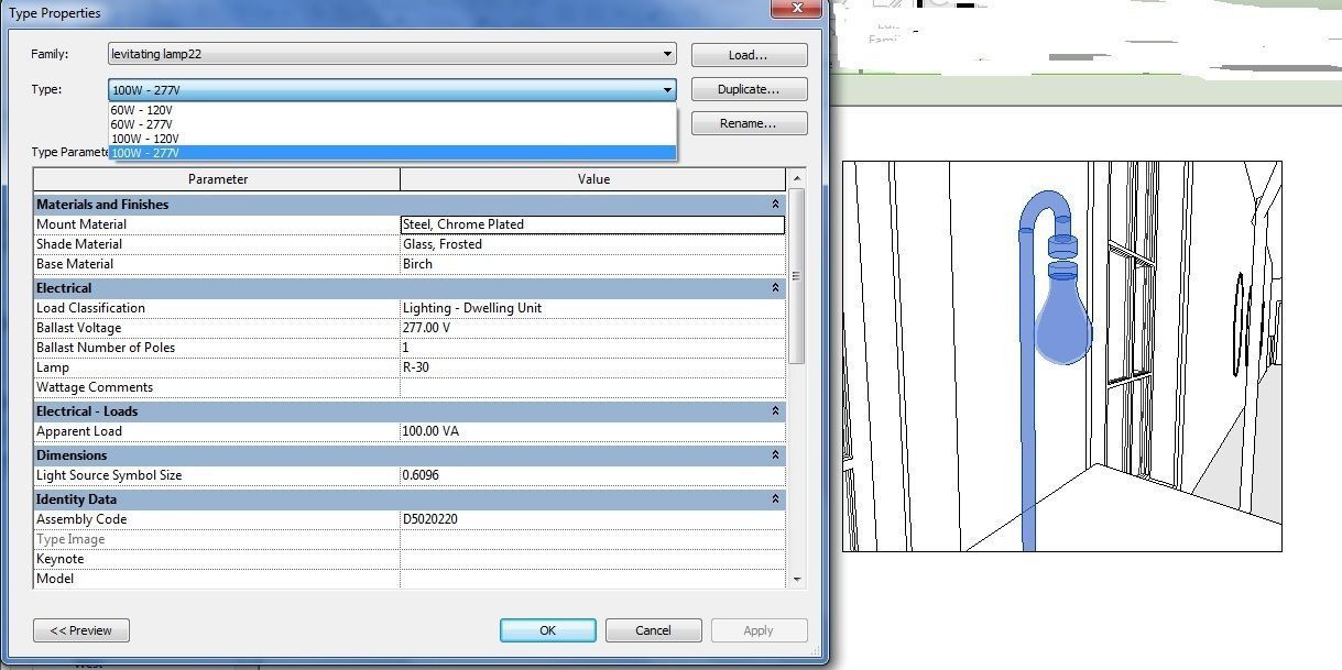 levitating lamp Low-poly 3D model_4