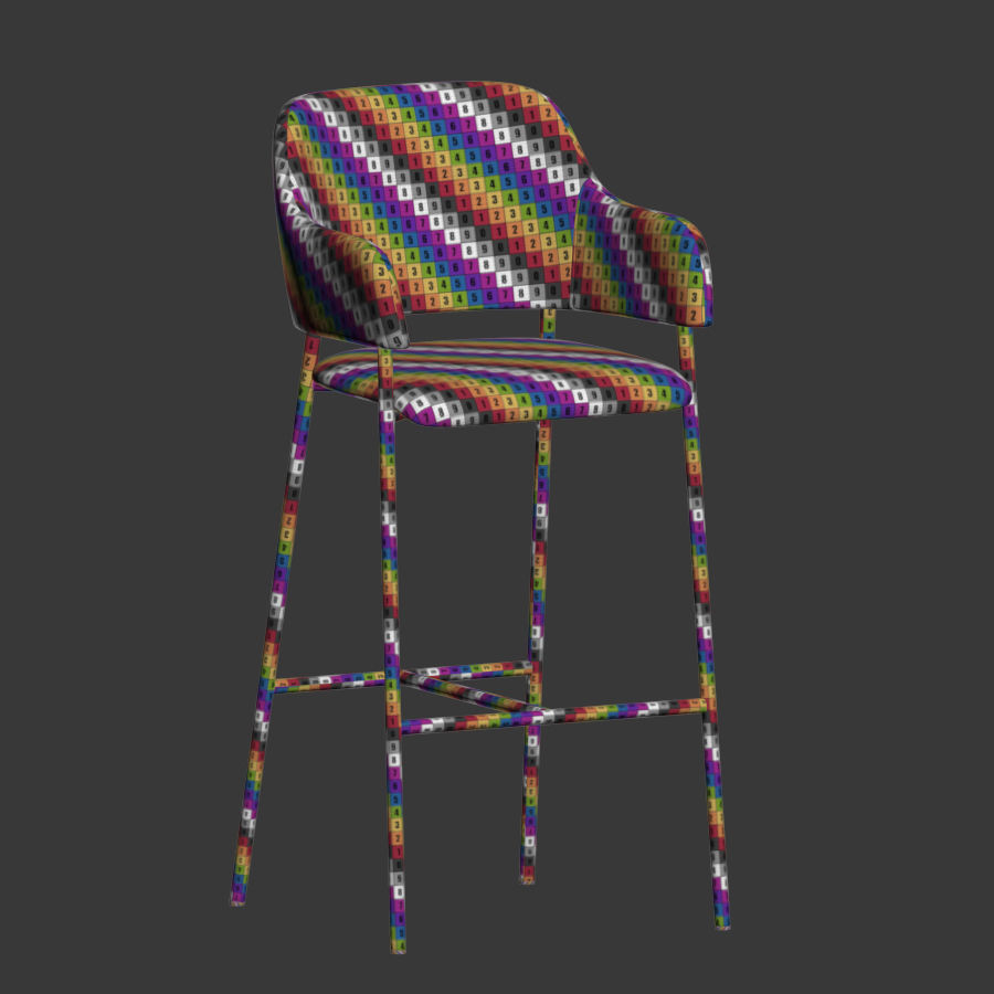 Deephouse Martin Bar chair 3D model_3