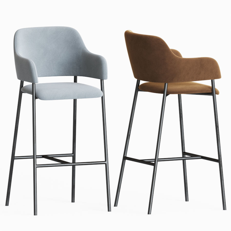 Deephouse Martin Bar chair 3D model_1