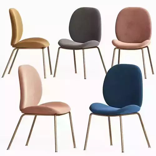 Astor Upholstered Dining Chair 3D model