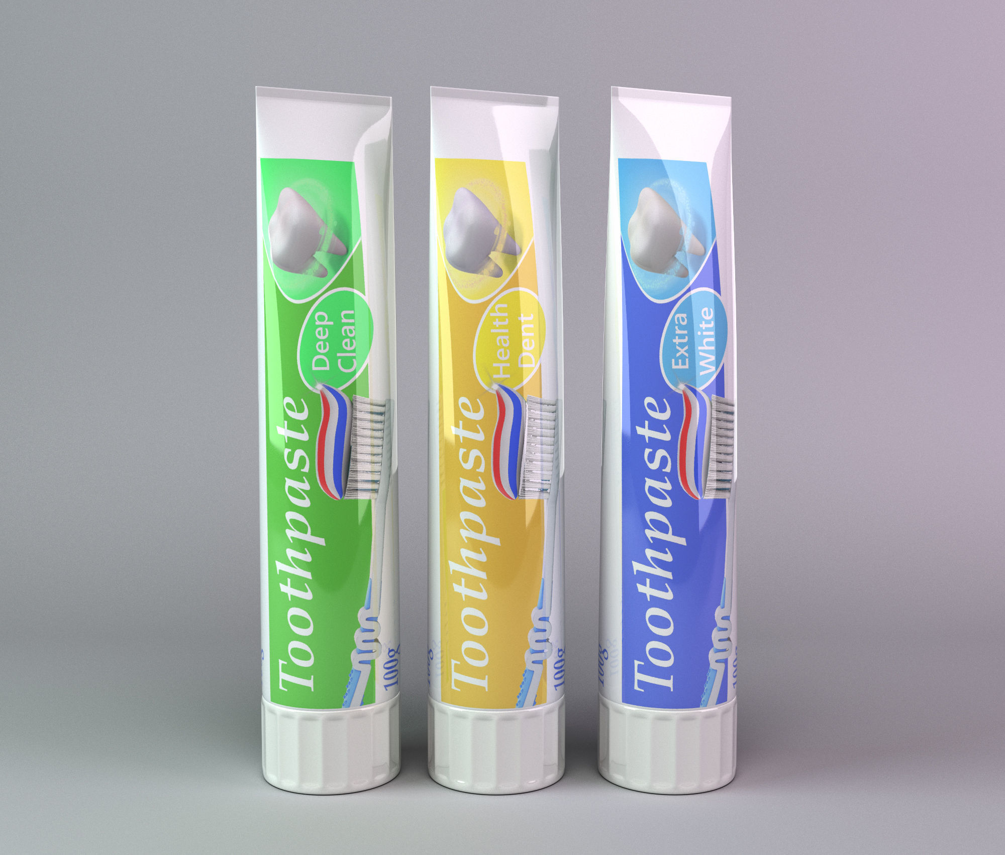 tube of toothpaste 3D model_1