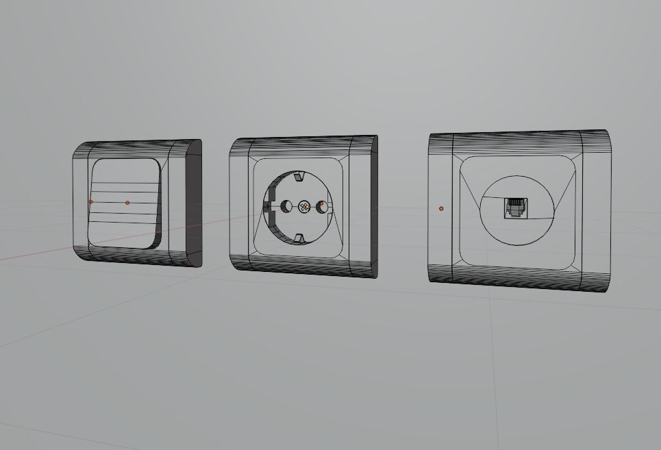 3D model electric socket VR / AR / low-poly | CGTrader