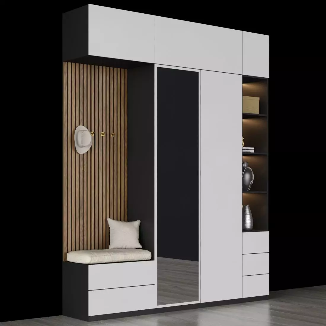 hall furniture 35 3D model