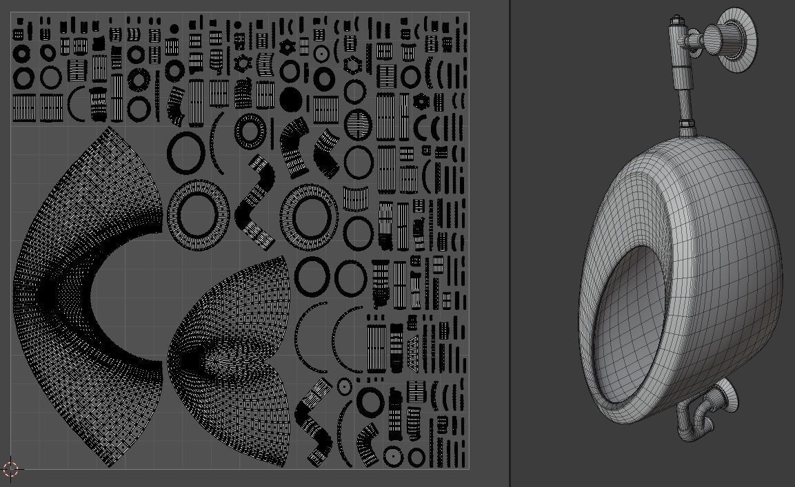 Bathroom Interior Low-poly 3D model_5