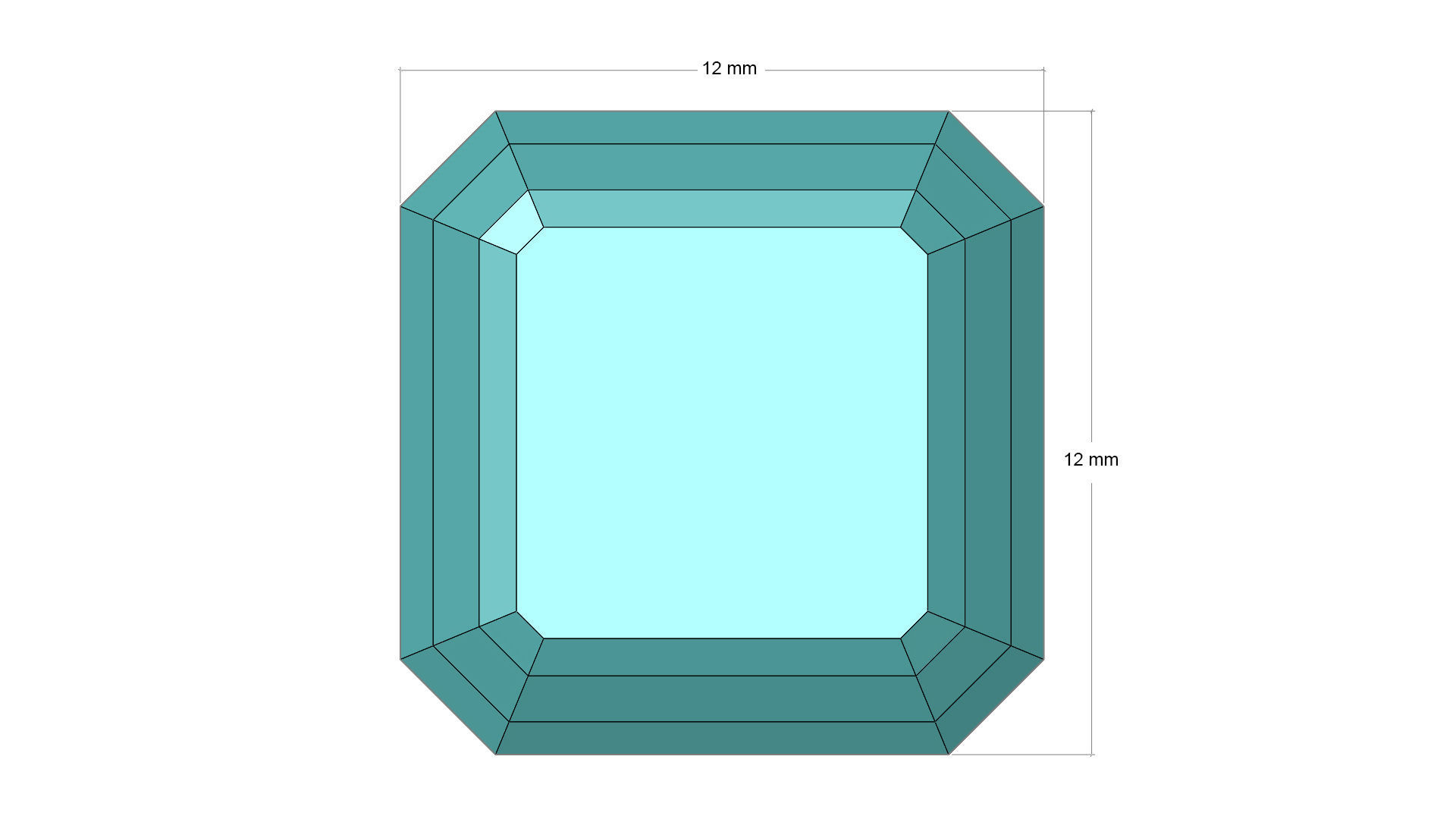 3D model Solitaire Asscher Cut EL Ring-CL 3D print model_13