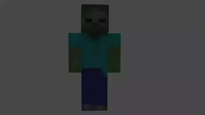 MINECRAFT ZOMBIE Free low-poly 3D model