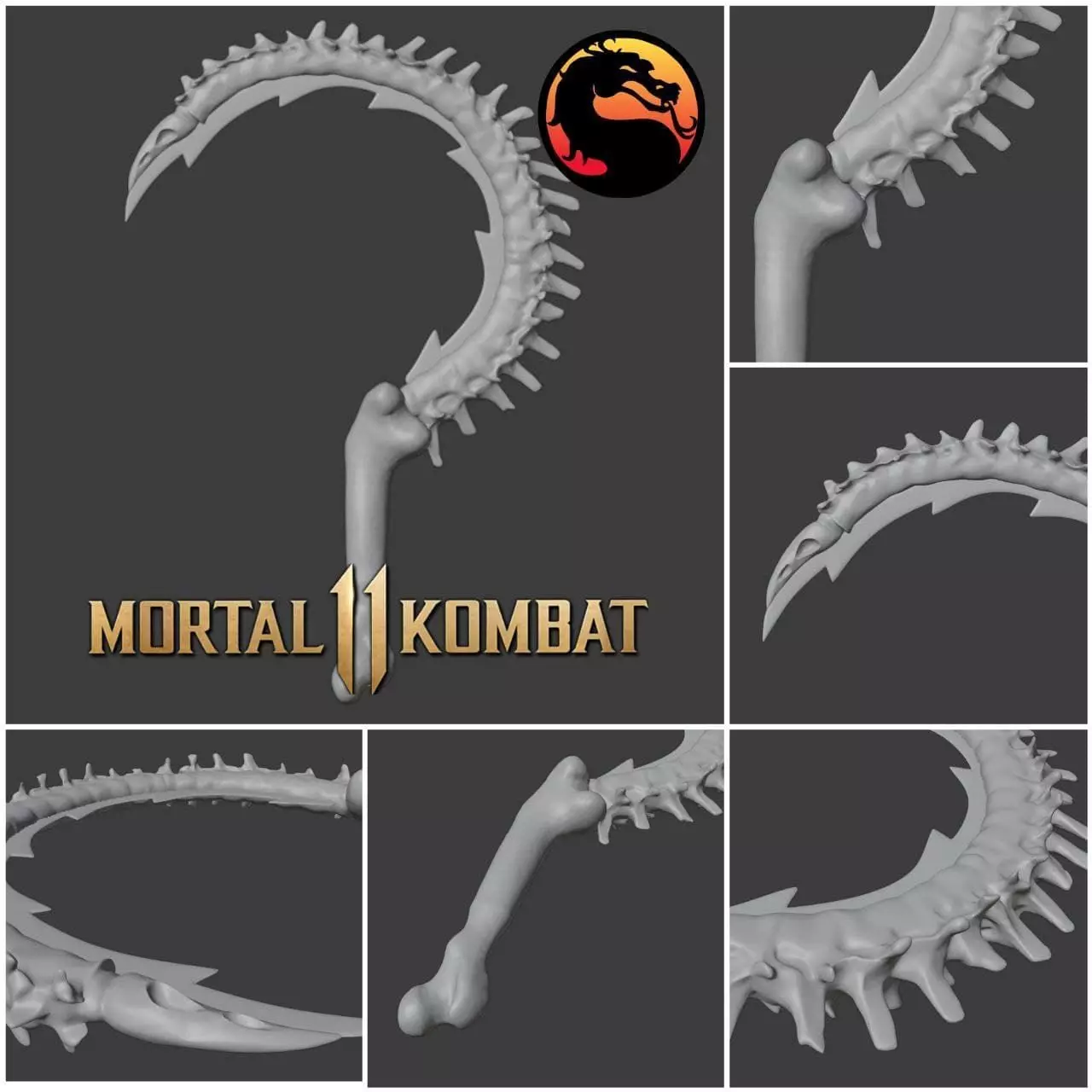 Noob Saibot sickle from Mortal Kombat 11 - Inner Darkness 3D print model_0