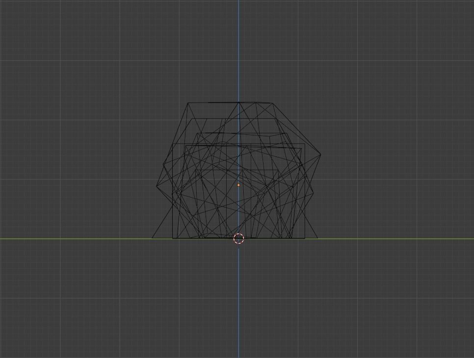 Orange Plastic Dice Set Low-poly 3D model_4