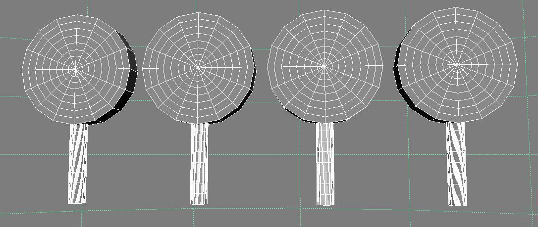 Lollipop orange and on stick Free low-poly 3D model_2