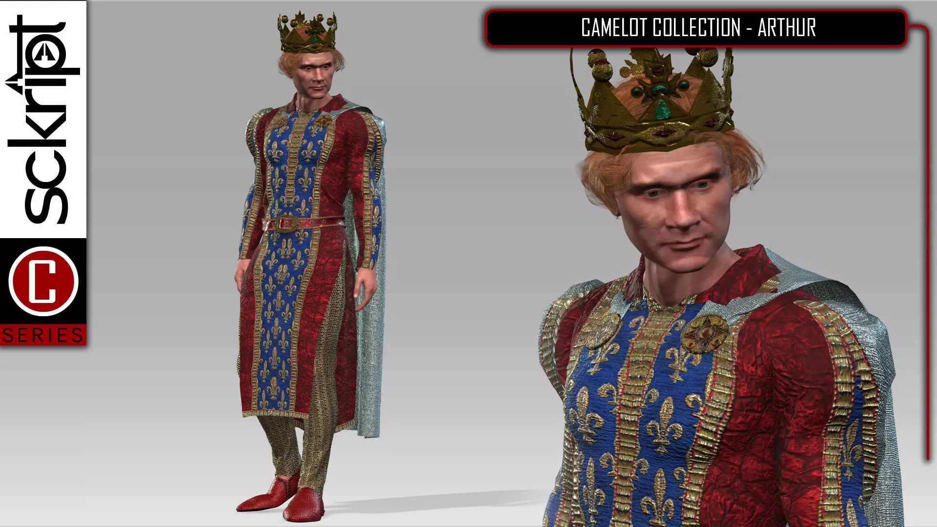 King Arthur 3D model_0