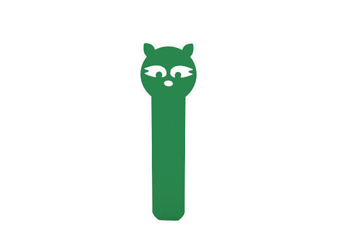 Bookmark stick with cat face 3D print model