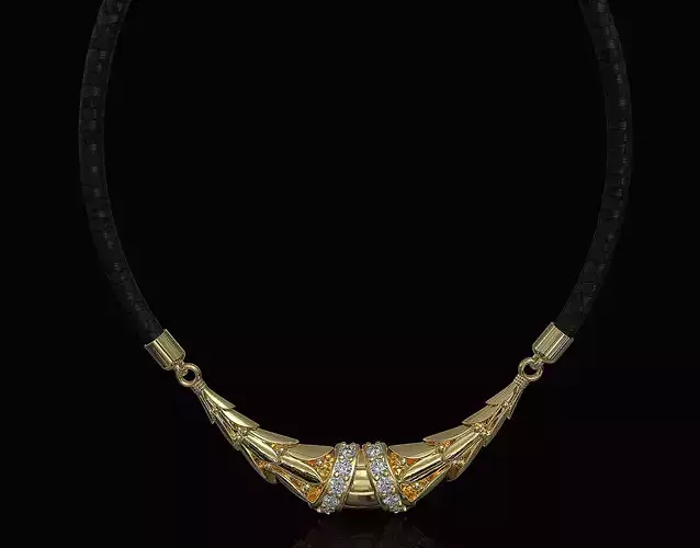 Wide vintage pendant