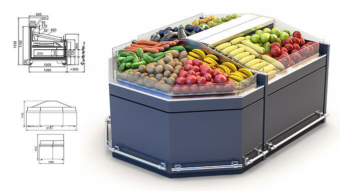 Vegetable Racks 3D model
