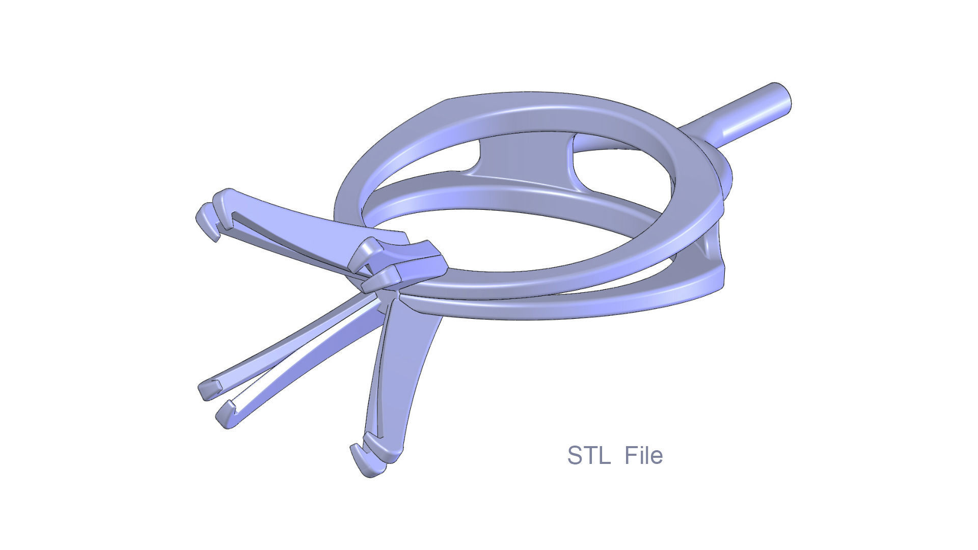 3D model Solitaire Princess Cut EL Ring-CL 3D print model_10