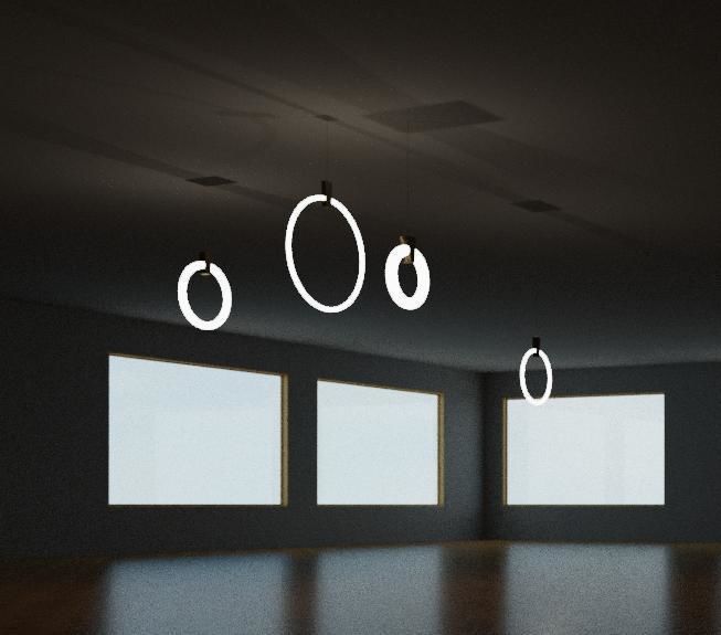 LIGHTING HANG RING 3D model_1