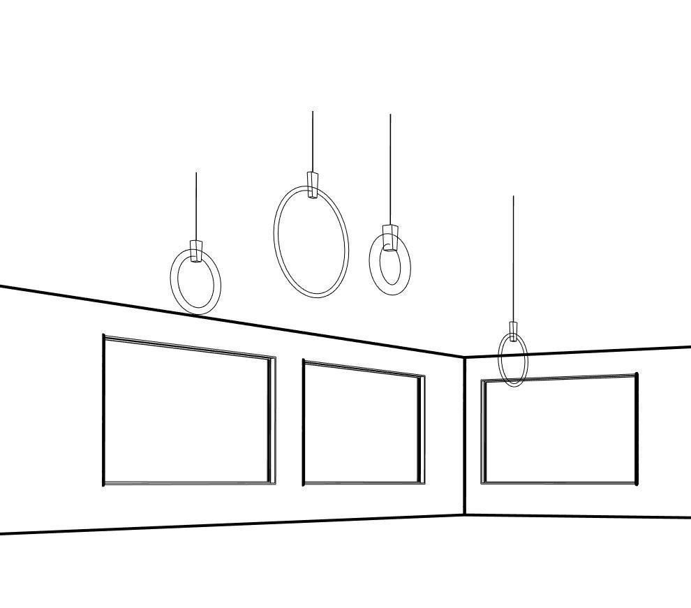 LIGHTING HANG RING 3D model_3