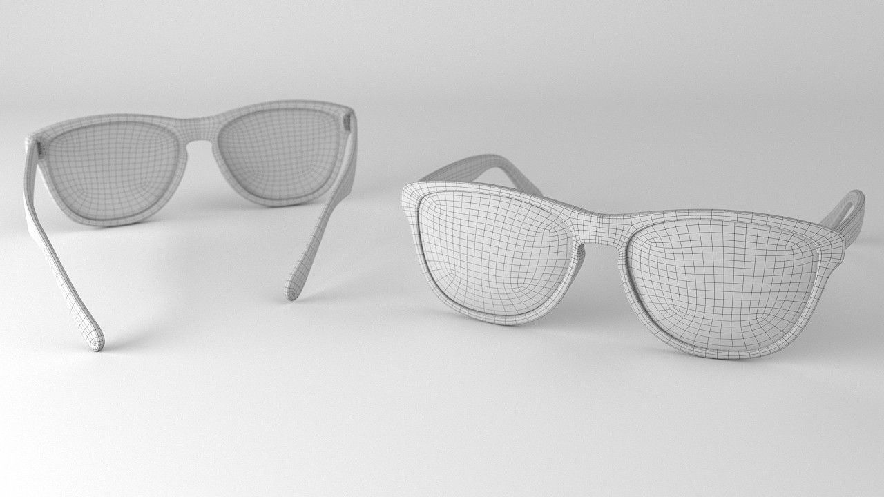 realistics glasses 3d model Free 3D model_4