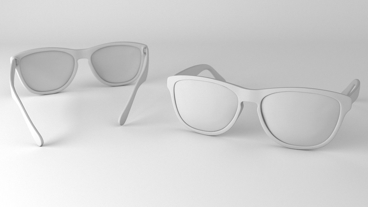 realistics glasses 3d model Free 3D model_5