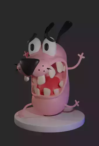 Courage the Cowardly Dog 3D print model