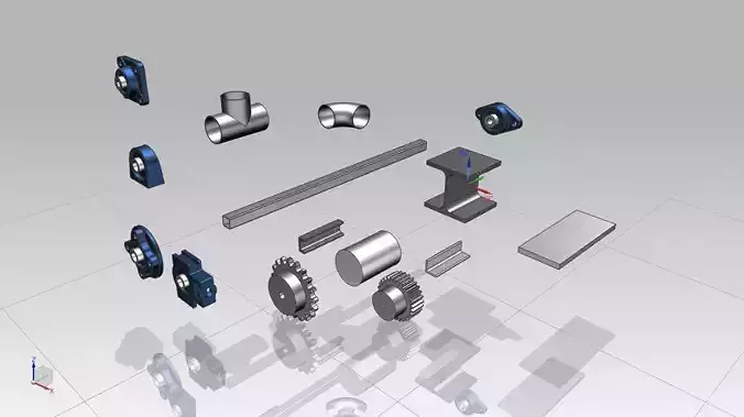 NX SIEMENS REUSE LIBRARIES prt excel krx files 3D model