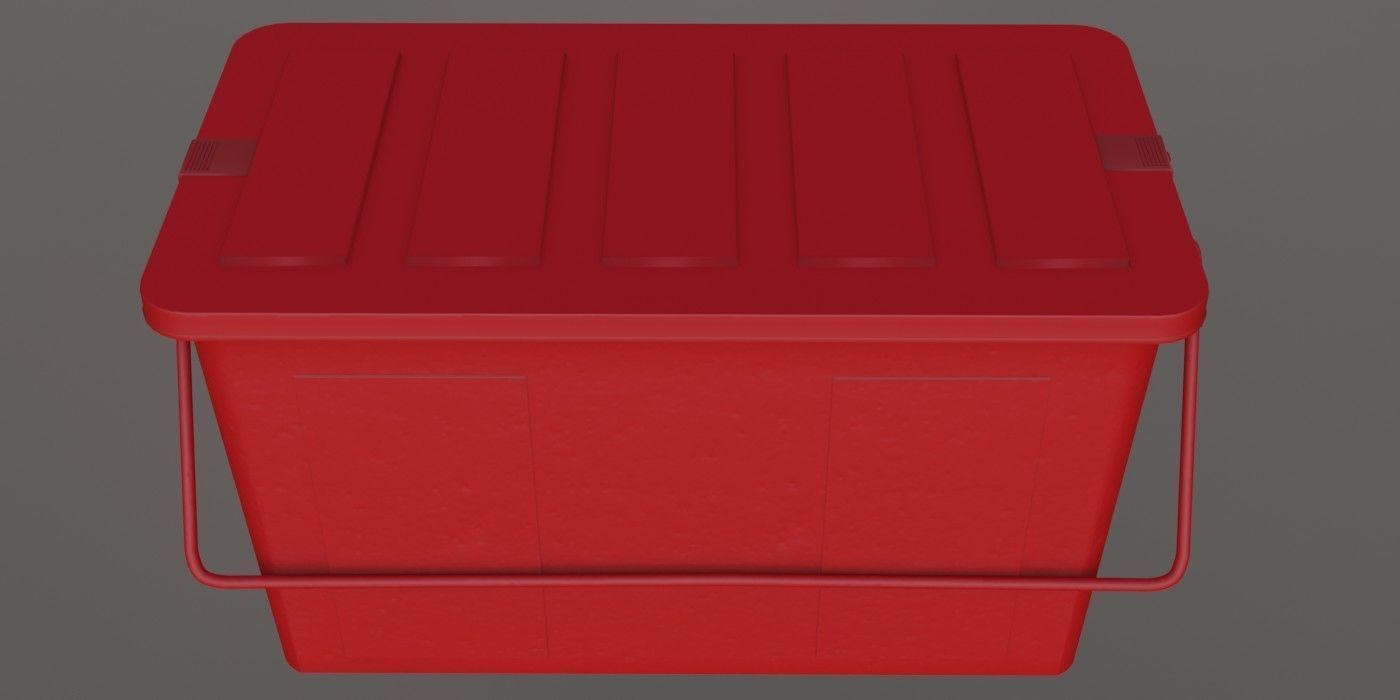 Plastic Box 3D Model Low-poly 3D model_19