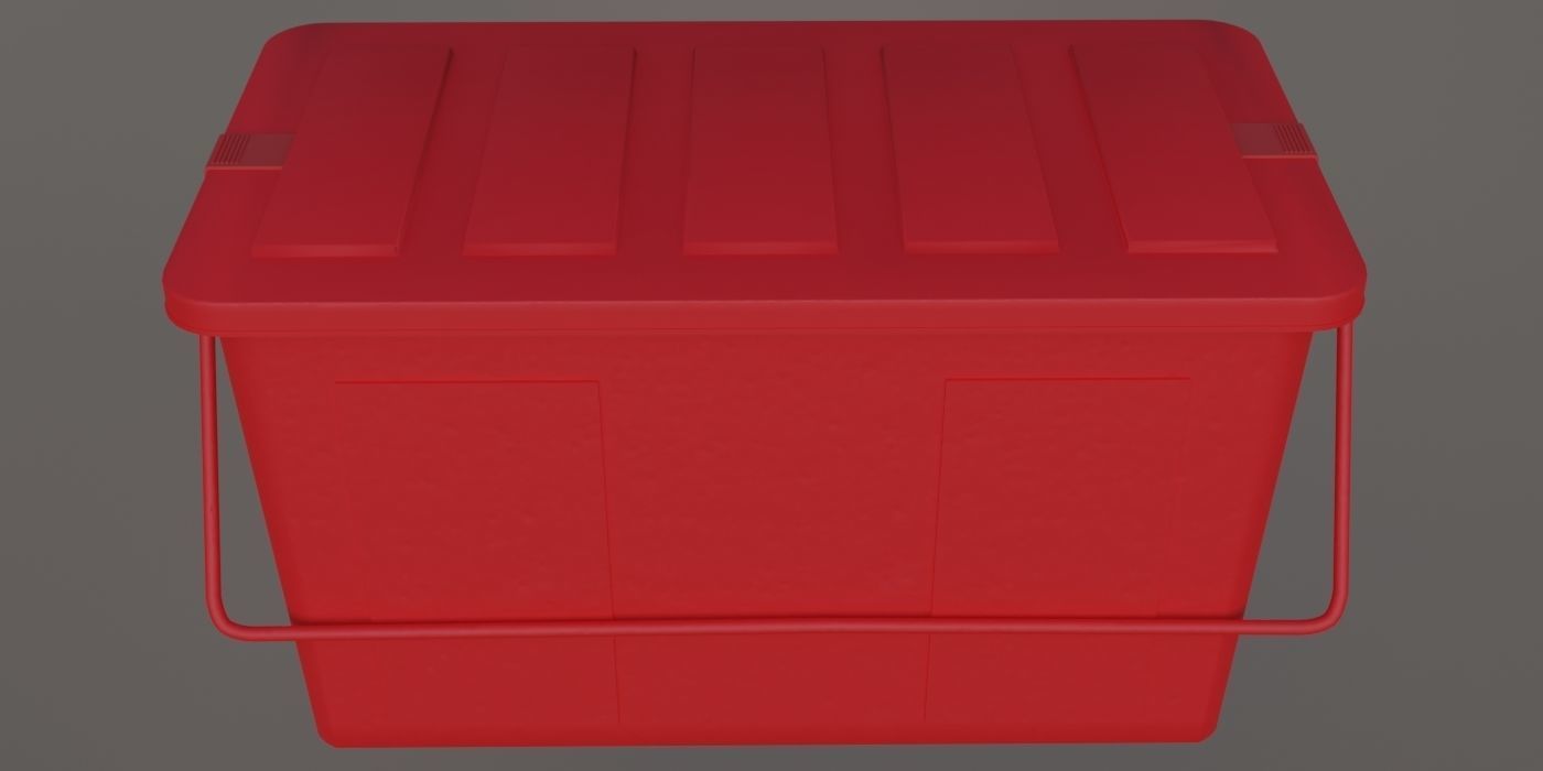 Plastic Box 3D Model Low-poly 3D model_15