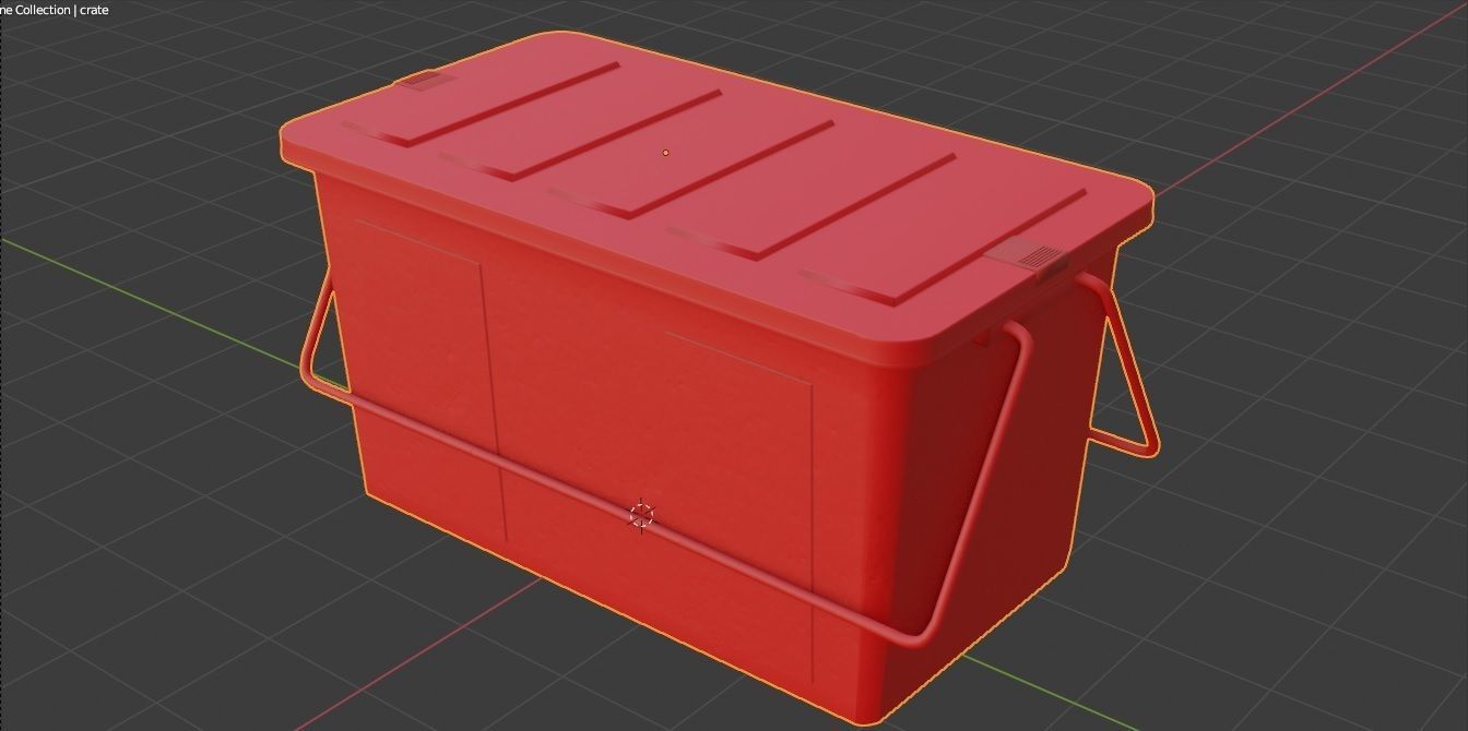 Plastic Box 3D Model Low-poly 3D model_11