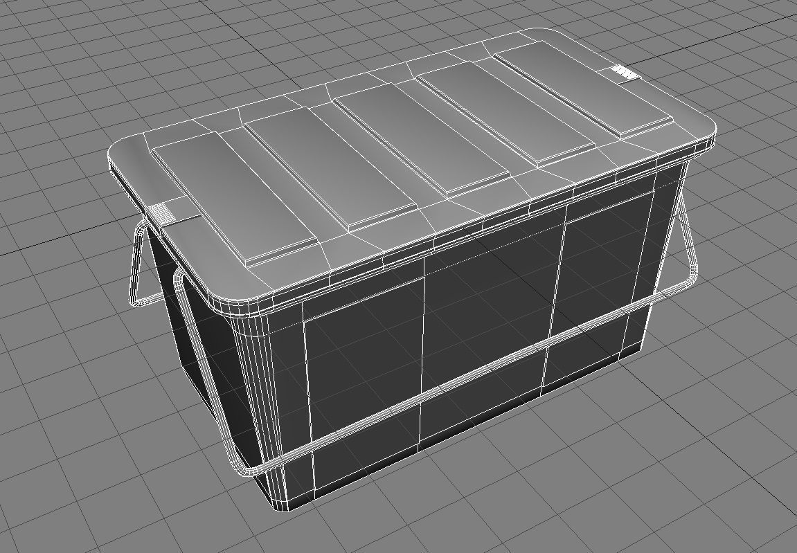 Plastic Box 3D Model Low-poly 3D model_8