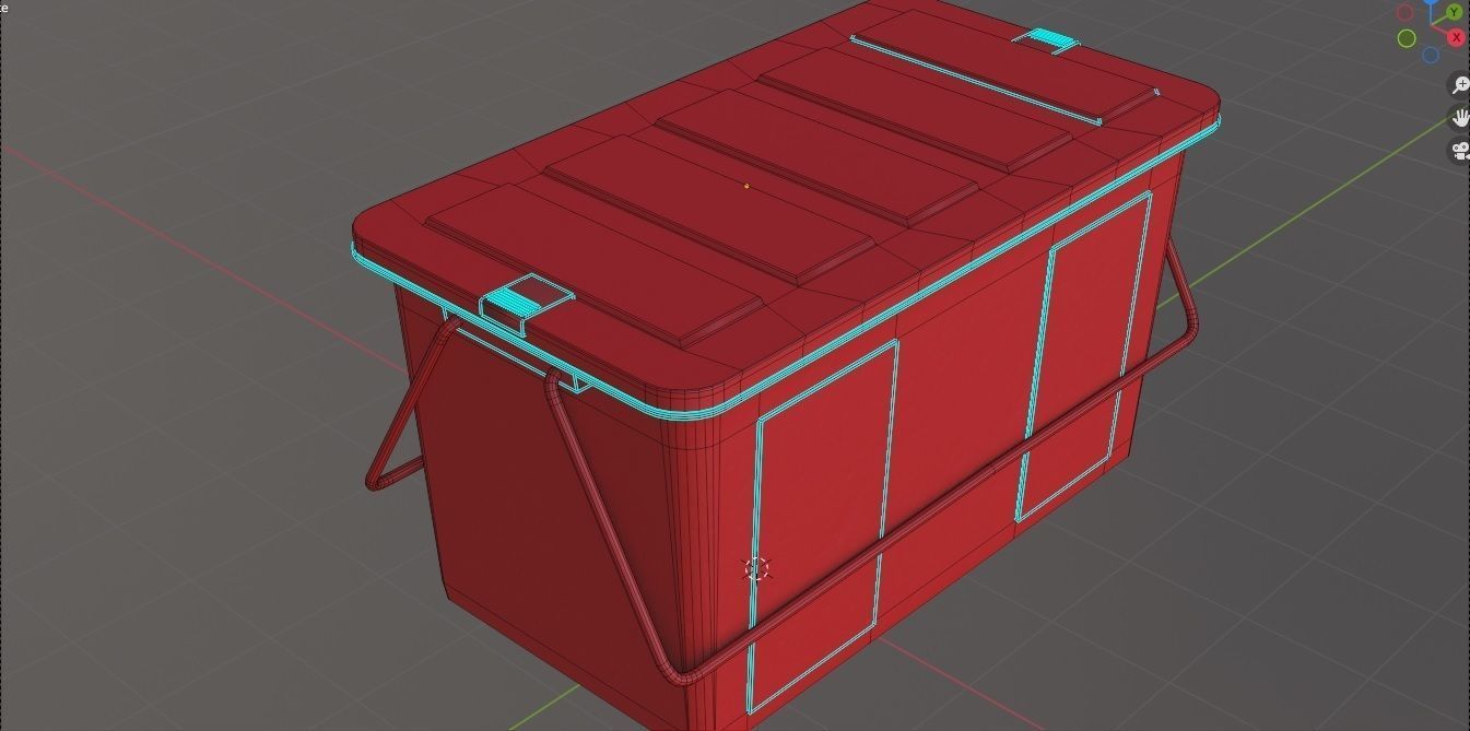 Plastic Box 3D Model Low-poly 3D model_18