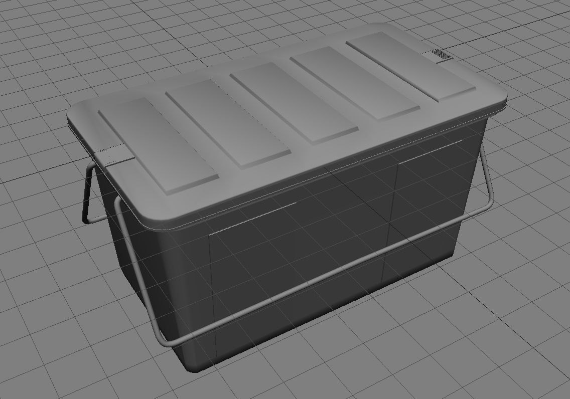 Plastic Box 3D Model Low-poly 3D model_7