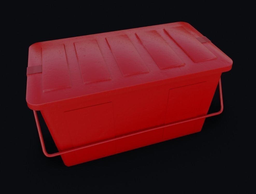 Plastic Box 3D Model Low-poly 3D model_6