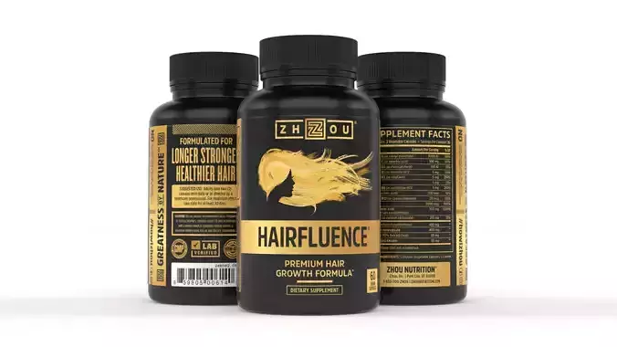 Premium Hair Growth Formula 3D model