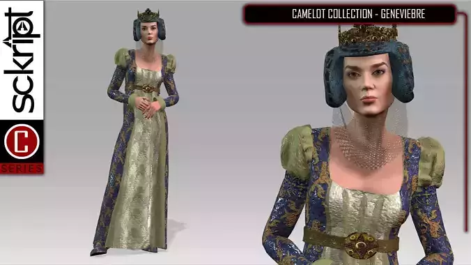 Queen Guinevere 3D model