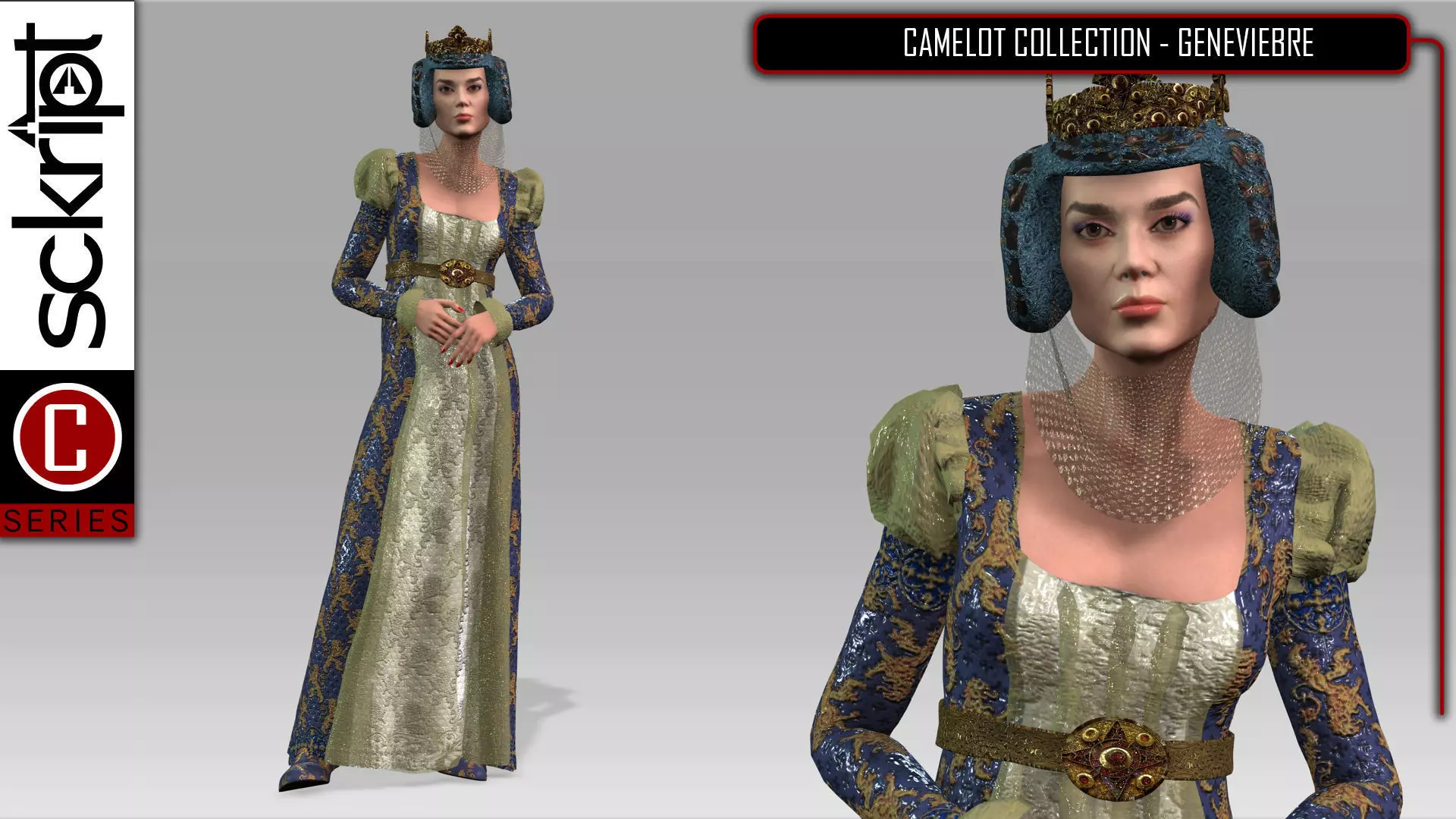 Queen Guinevere 3D model_0
