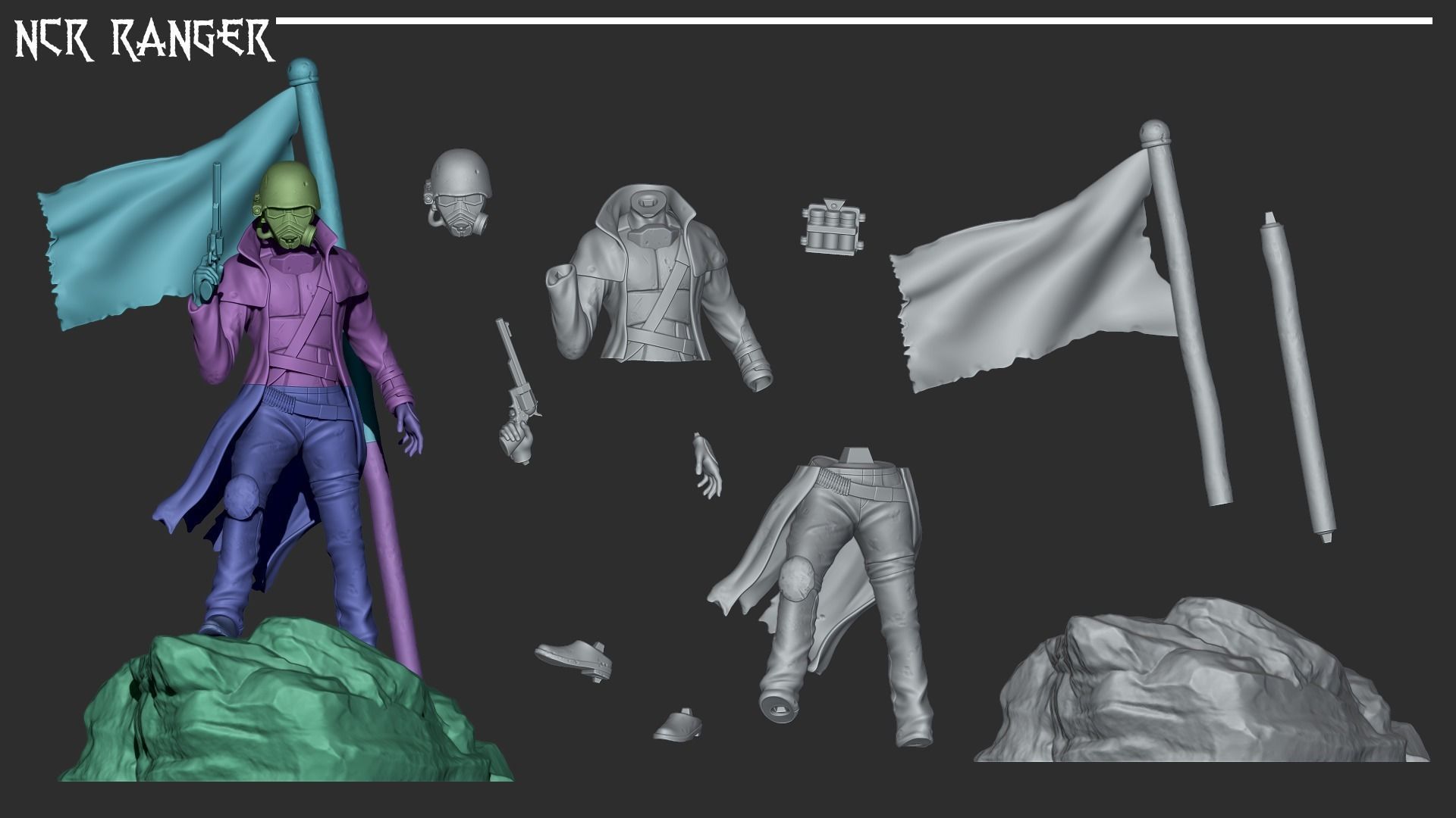 NCR Ranger - Fallout New Vegas 3D print model_7