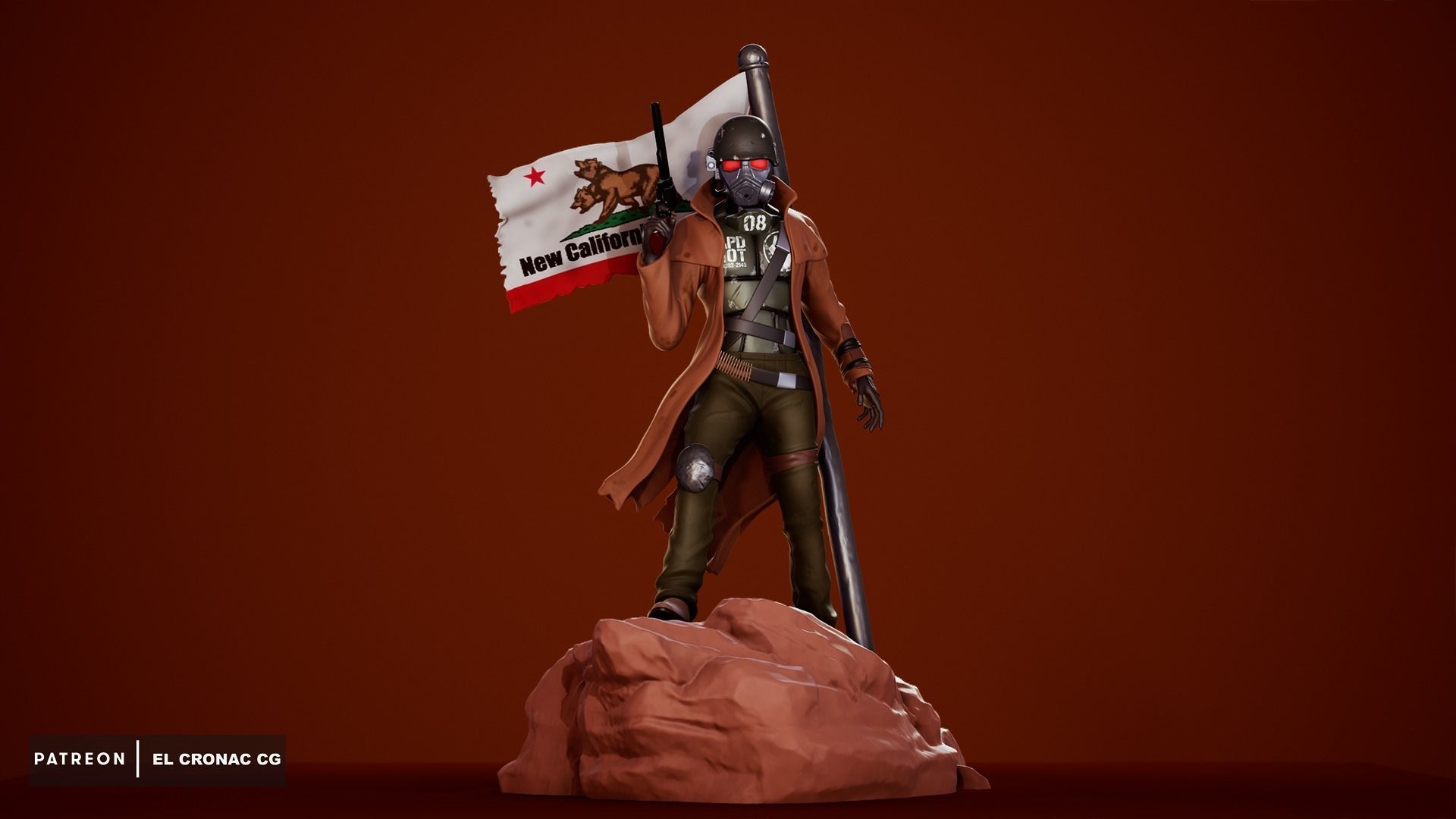 NCR Ranger - Fallout New Vegas 3D print model_2