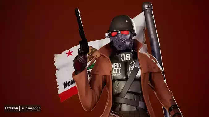 NCR Ranger - Fallout New Vegas 3D print model NCR Ranger - Fallout New Vegas 3D print model