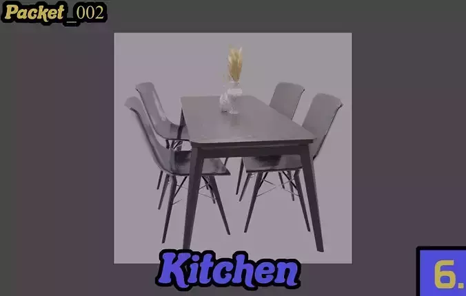 Table with chairs packet 