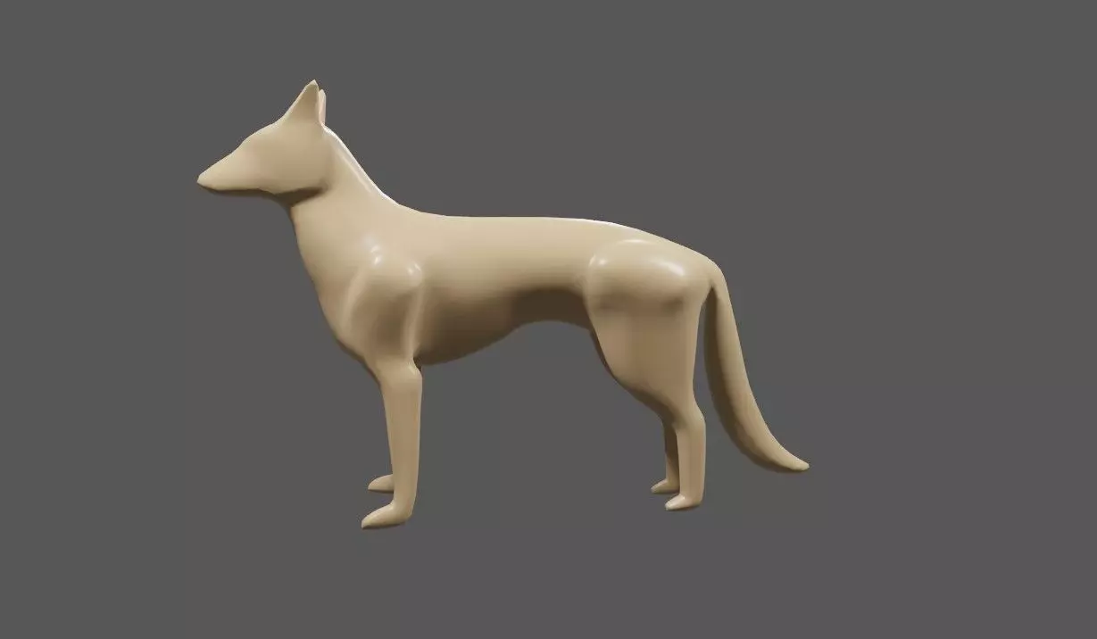 Dog - Fox - Miniature - Toy 3D print model_0