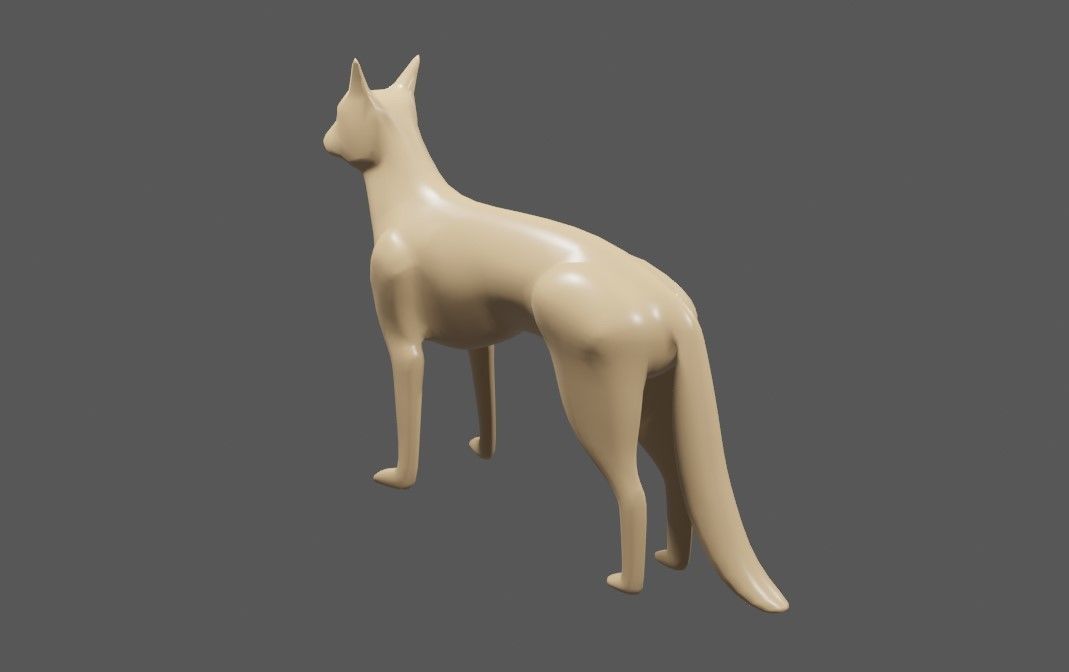Dog - Fox - Miniature - Toy 3D print model_2