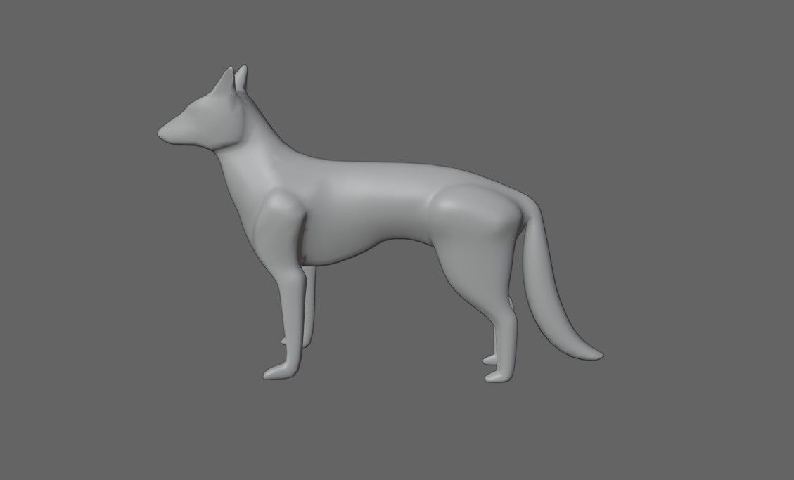 Dog - Fox - Miniature - Toy 3D print model_11