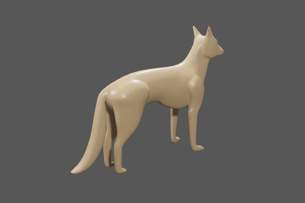 Dog - Fox - Miniature - Toy 3D print model_4