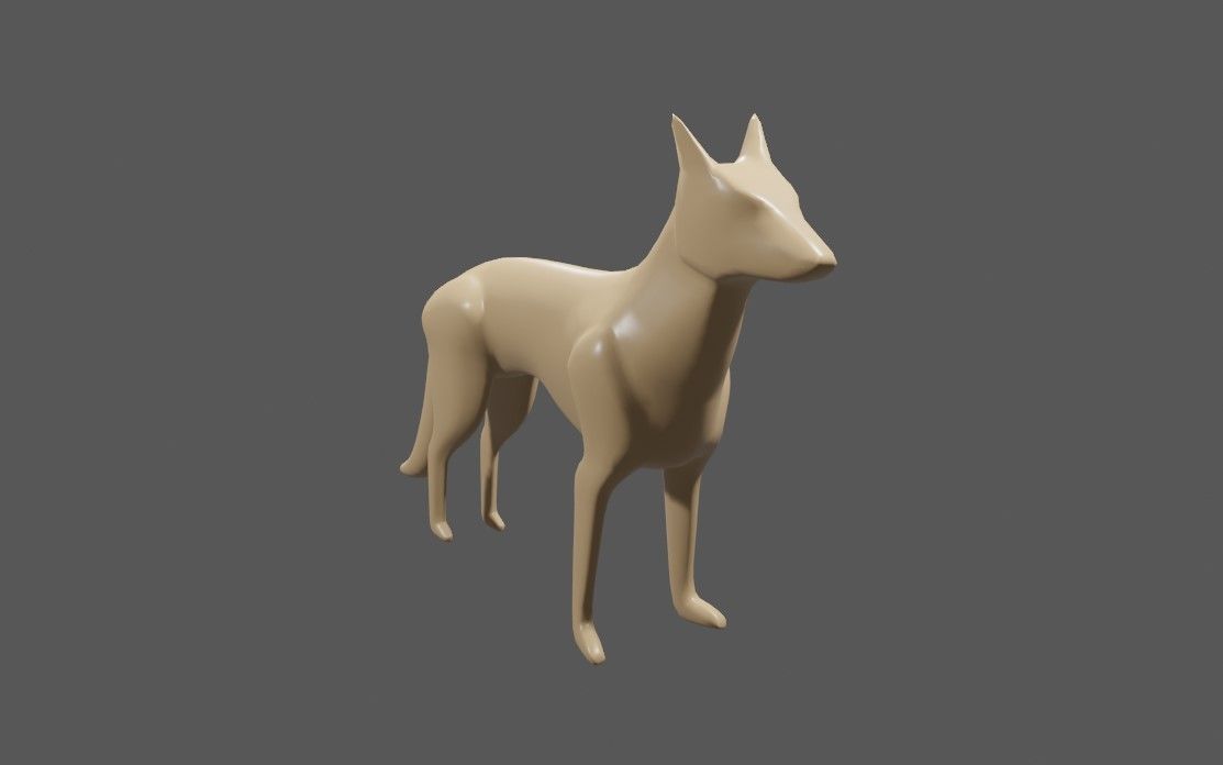 Dog - Fox - Miniature - Toy 3D print model_6