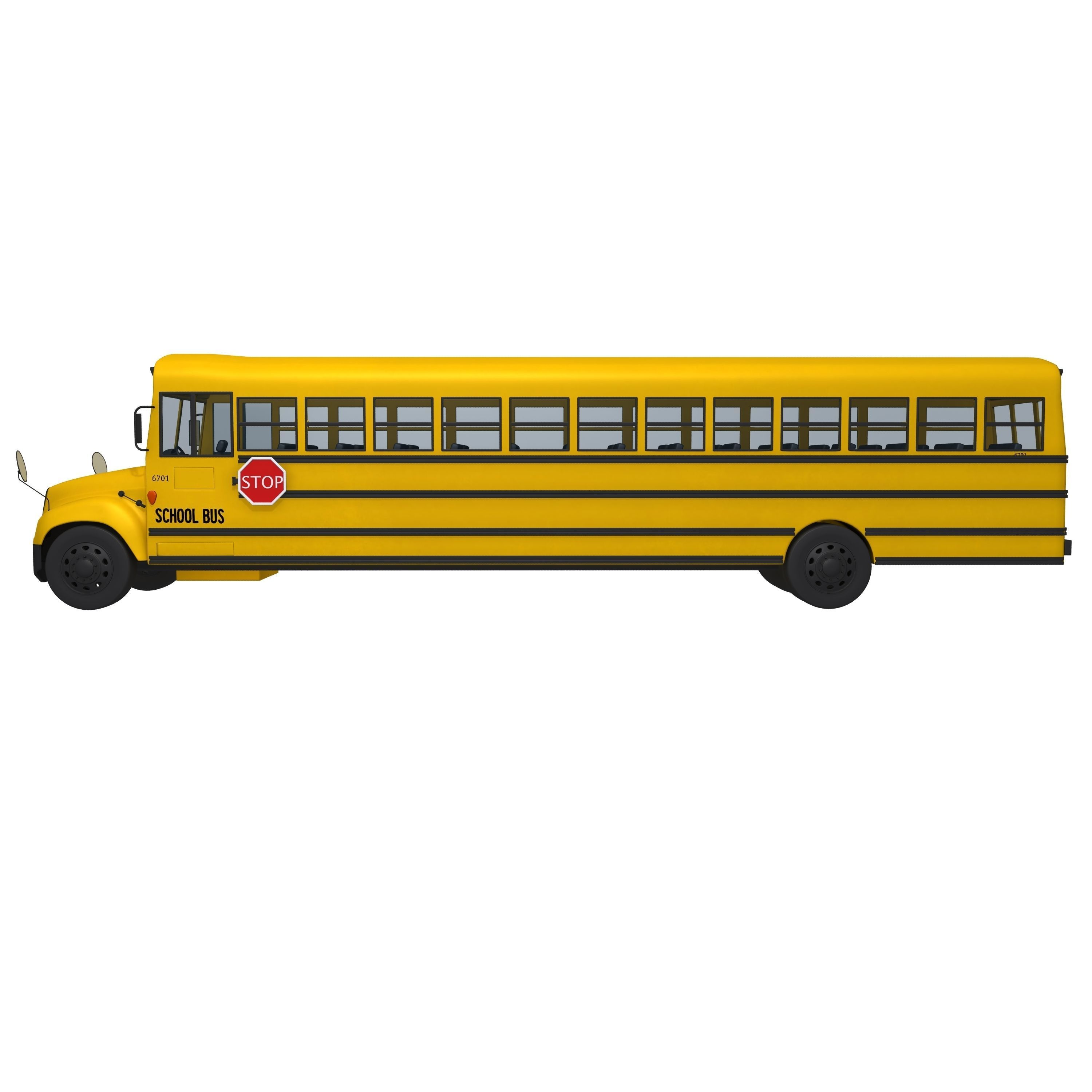 School Bus 3D model_5