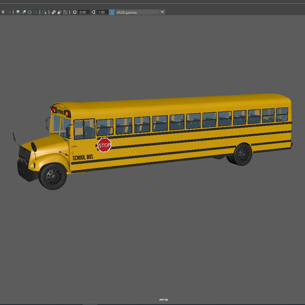 School Bus 3D model_17