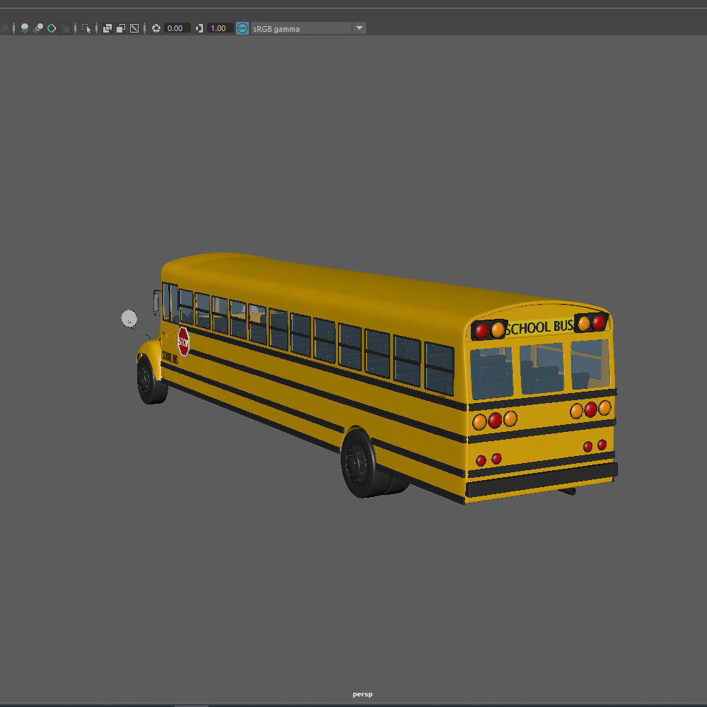 School Bus 3D model_22