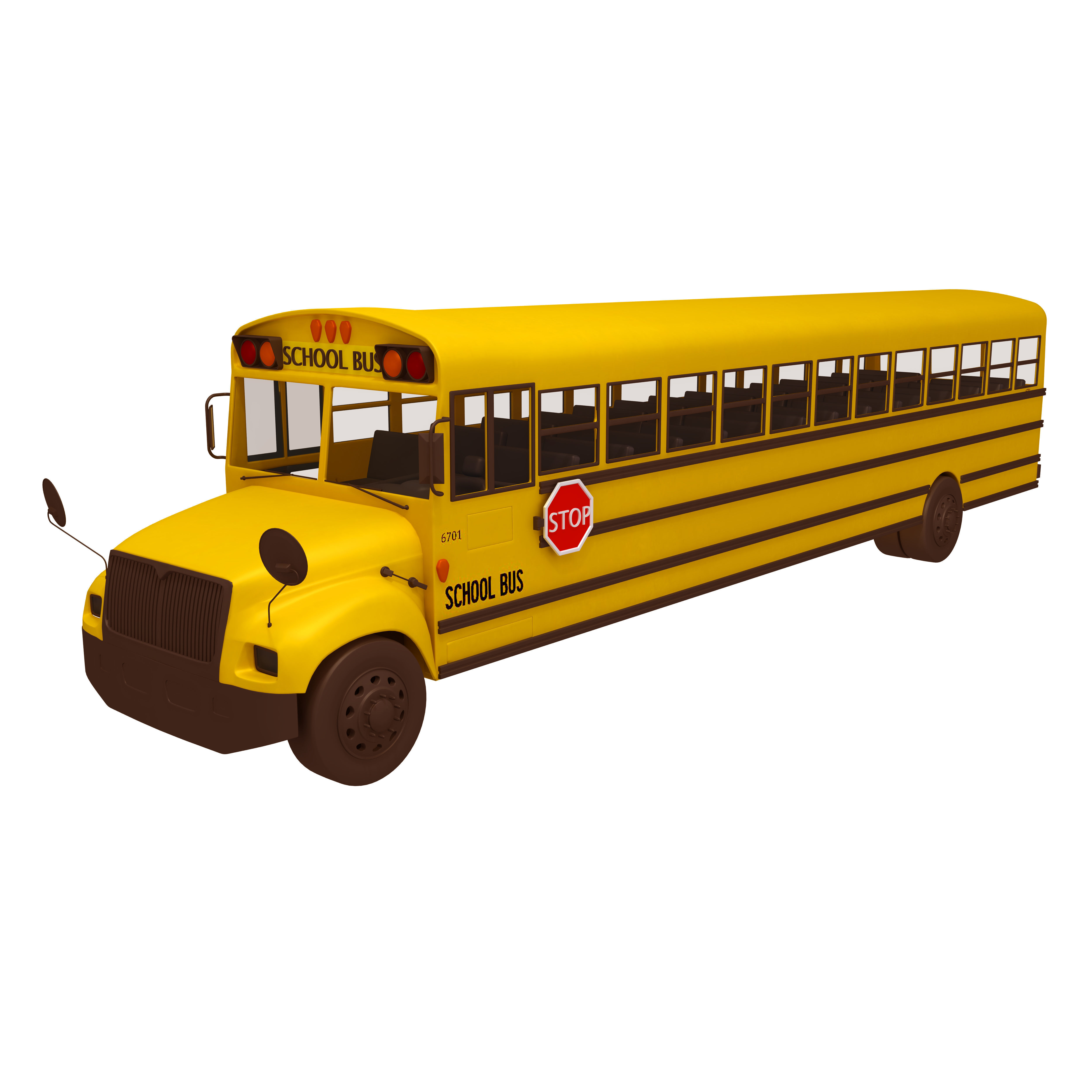 School Bus 3D model_1