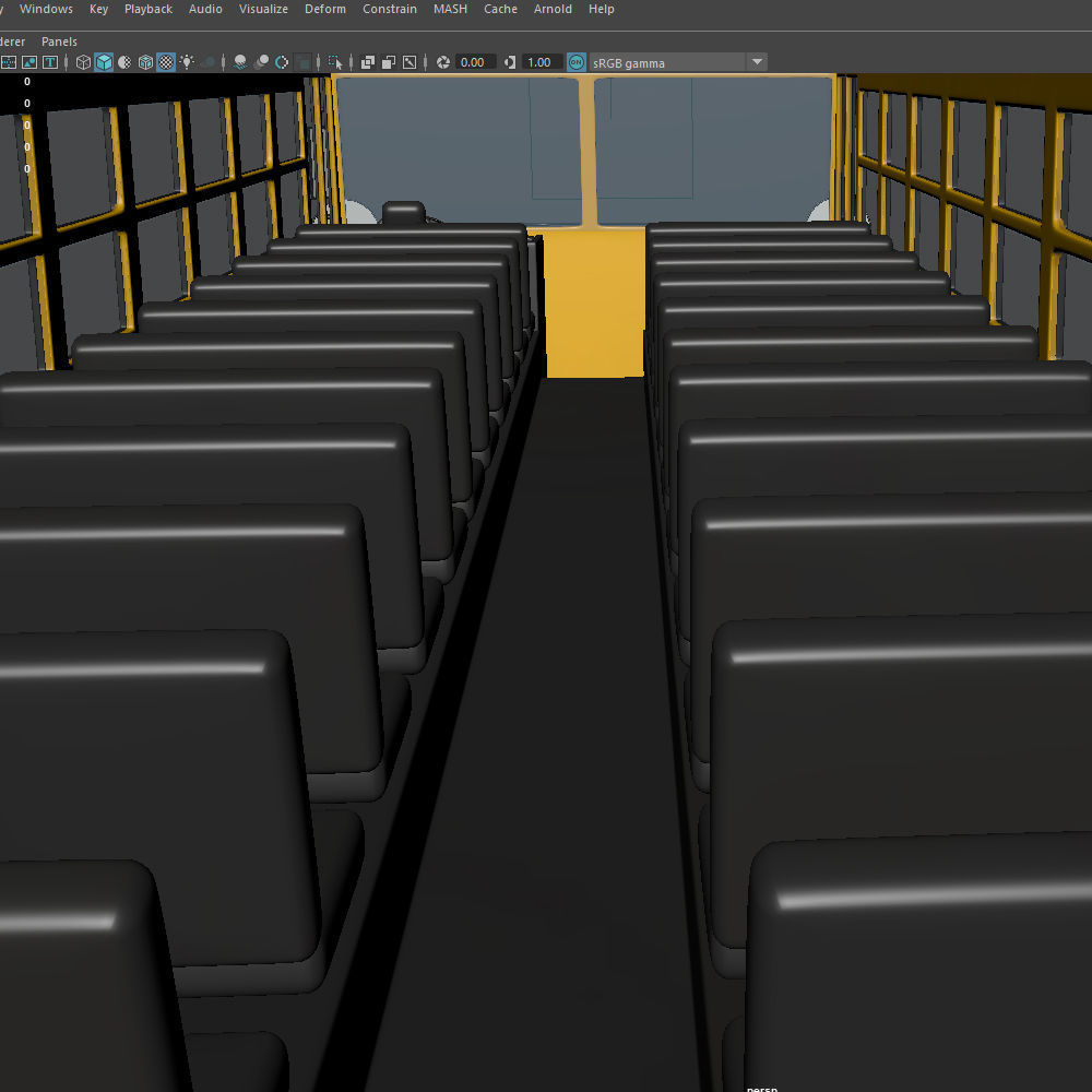 School Bus 3D model_21