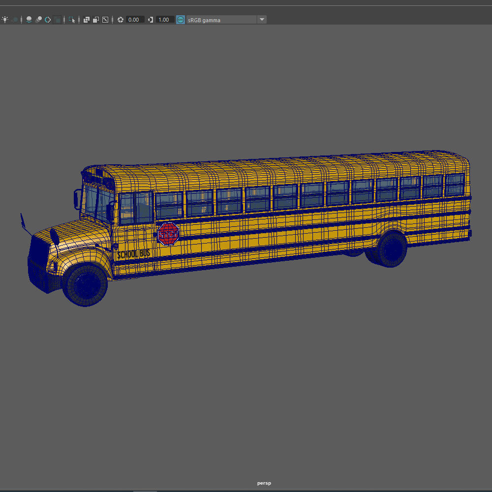 School Bus 3D model_18